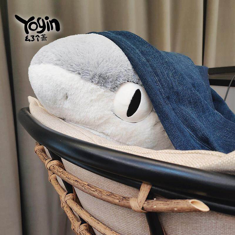 【yogin幺了个菁指定店铺】鲨猫毛绒公仔抱枕大号猫鲨玩偶礼物