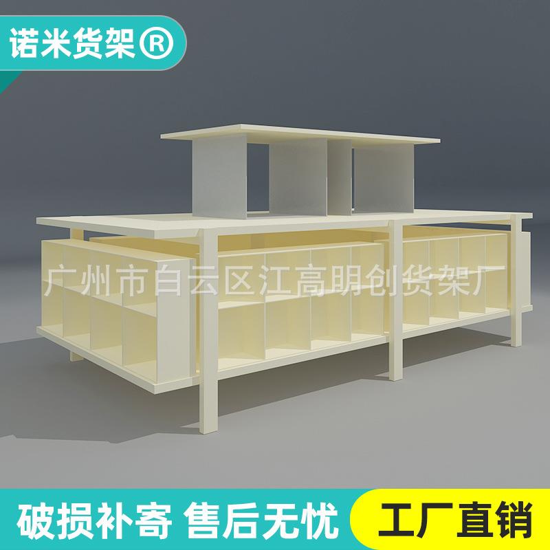 优品货架展示架多功能流水台木质高低饰品服装多层母婴店中岛货架