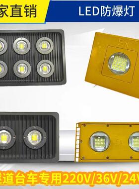 led防爆灯100W200W隧道灯低压36V24黄色台车灯400W船用防水投光灯