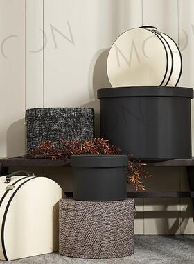 慕空间样板房收纳盒衣帽间装饰品衣柜布艺收纳桶道具软装摆件组合