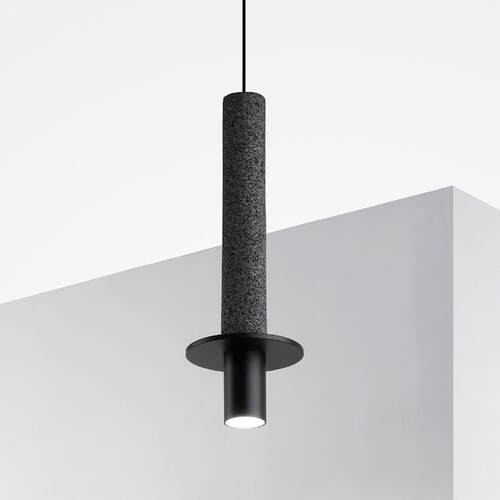 水泥圆柱吊灯loft工业吧台前台餐厅北欧咖啡店现代简约聚光小吊灯