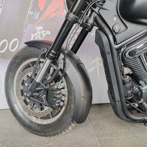 适用钱江闪600V2 CLassic前挡泥板改装加长挡水皮水盾挡泥防泥水