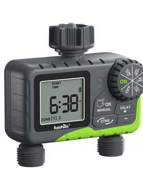 浇花双路 控制器 rainpoint灌溉院子 水器定时智能自动 草坪