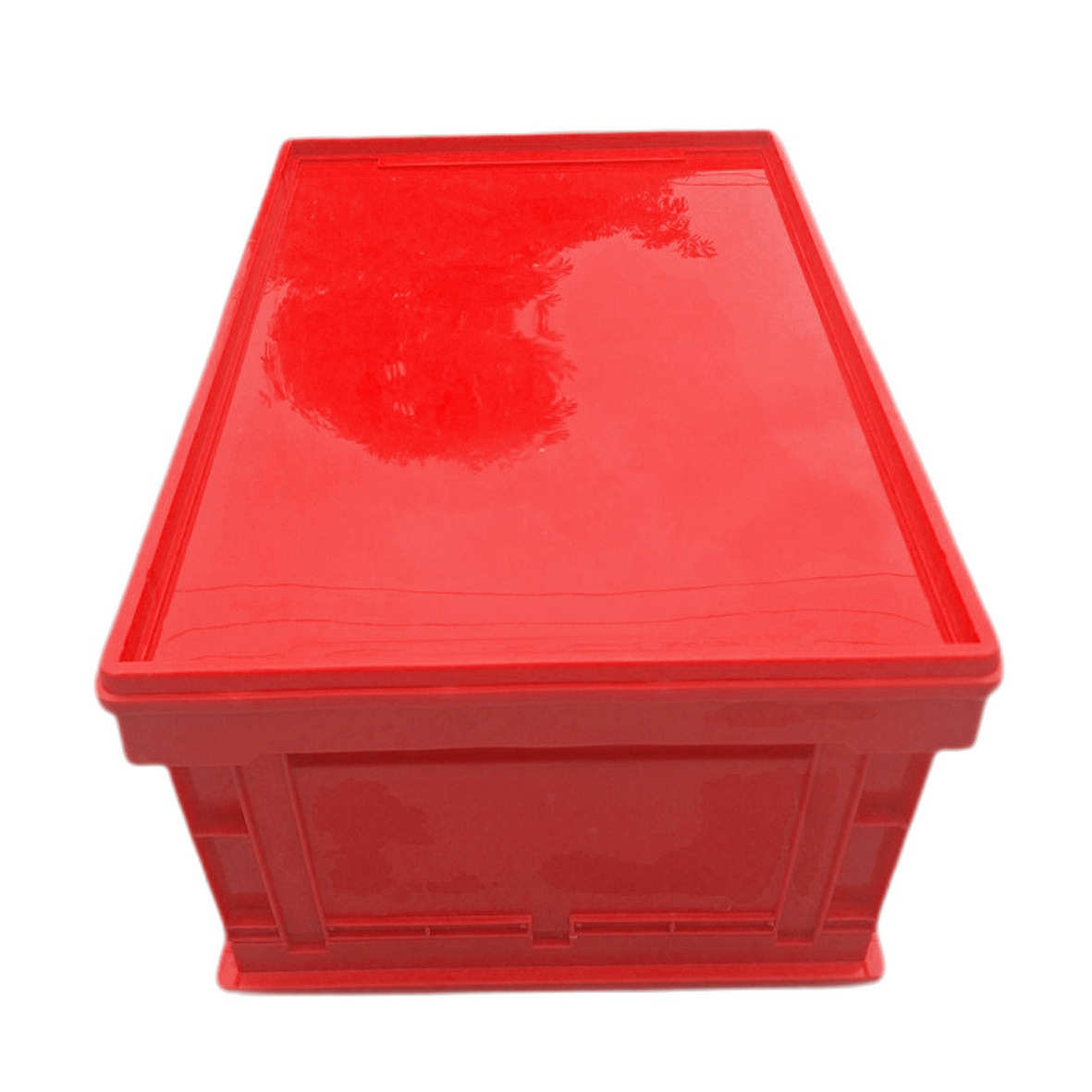 带盖塑料周转箱物流运输框仓储物料筐收纳塑胶箱折叠塑料箱整理箱