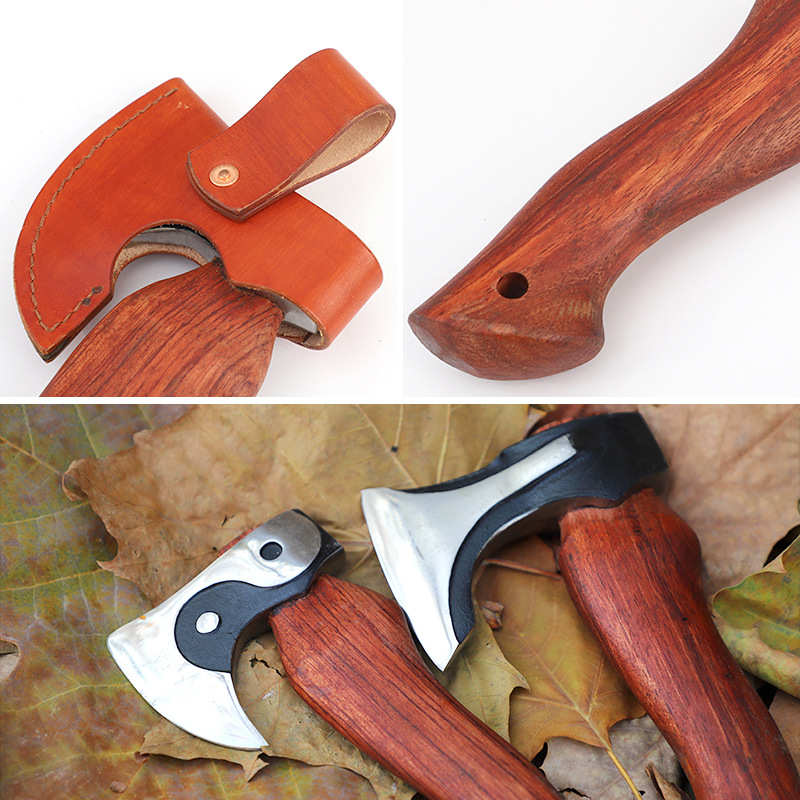 花梨木把玩斧  花梨木把玩战斧厂家现货直发不锈钢把玩小斧子户外