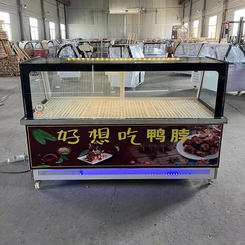 直角商用单双温冷藏柜熟食柜鸭脖保鲜柜点菜展示凉菜烧烤鸭脖柜