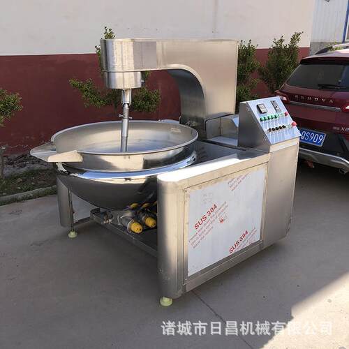 大型商用全自动行星搅拌炒锅火锅底料牛肉辣椒芝麻香菇酱炒菜锅