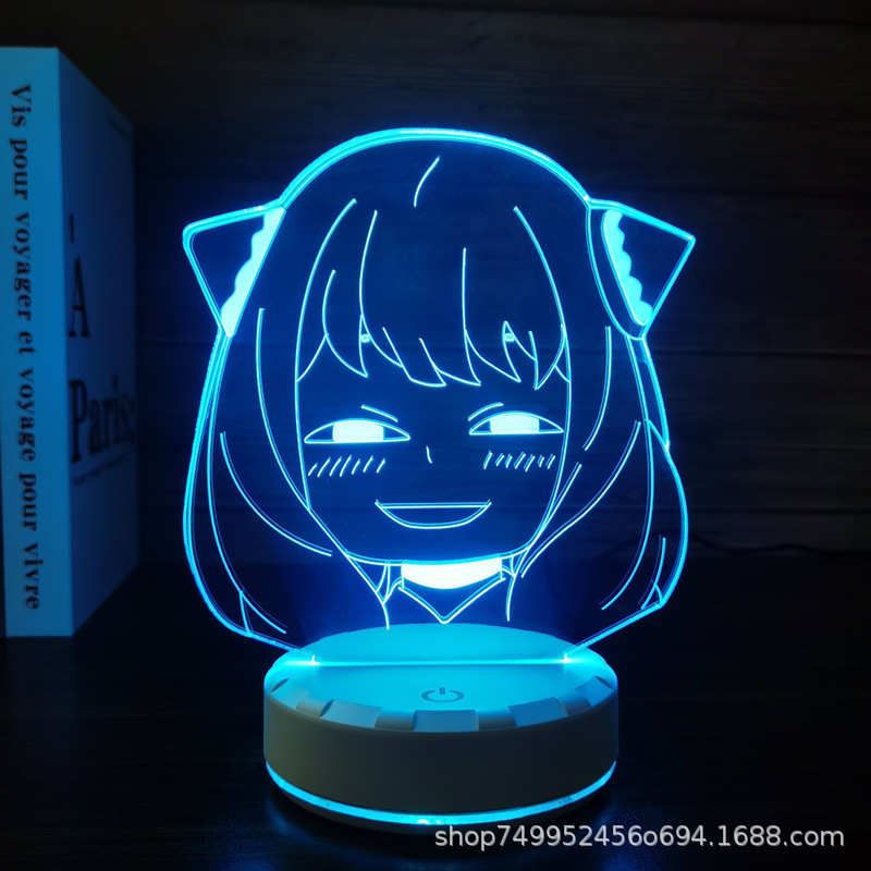 FAMILY间谍过家家便宜3D小夜灯周边手办动漫玩偶生日ledins