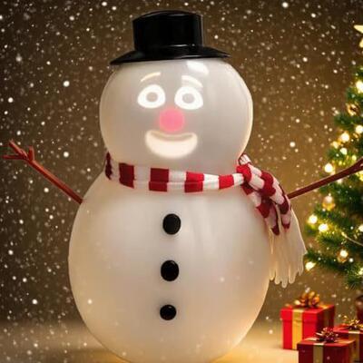 亚马逊创意Talking Animated Blink Snowman会说话的动画眨眼雪人