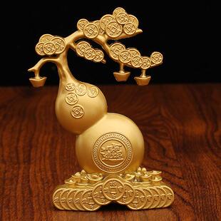 葫芦摆件福字福禄双全客厅玄关办公室桌面摆设装饰品乔迁礼品