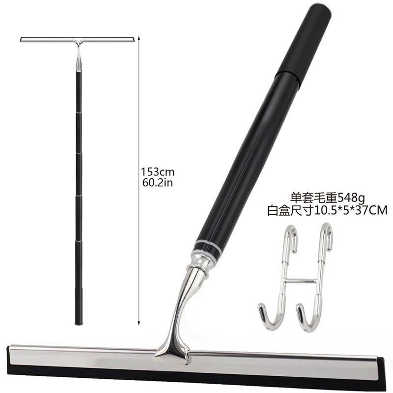 不锈钢伸缩玻璃刮水器高层玻璃清洁工具淋浴刮水器擦窗器玻璃刮刀