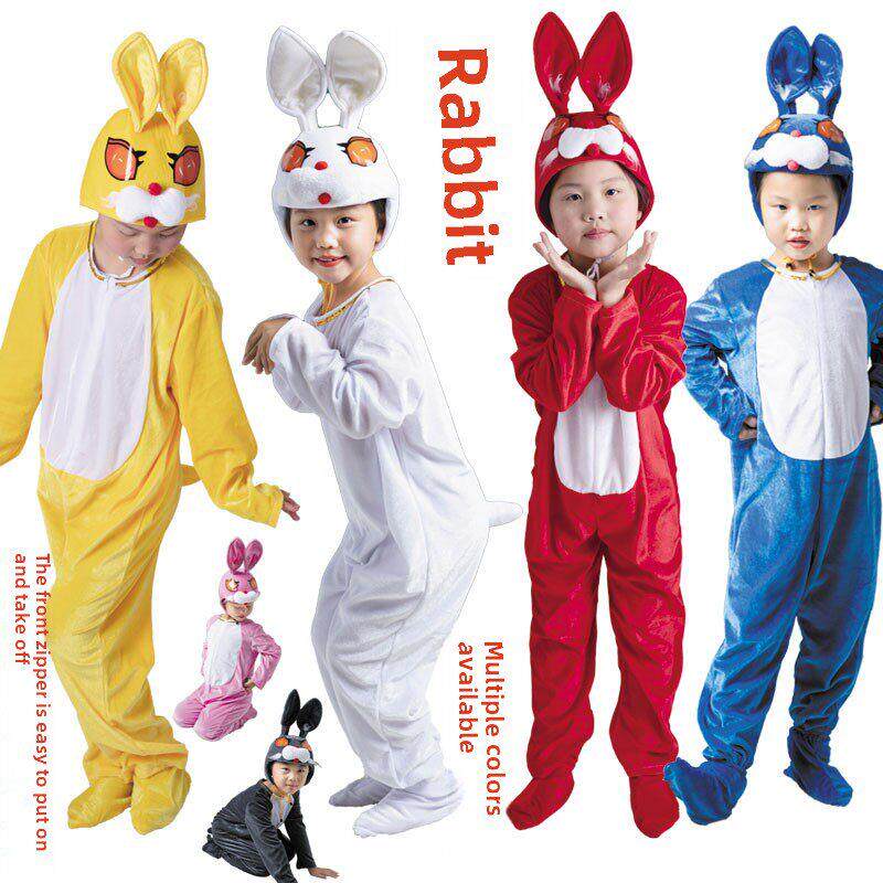 兔子儿童演出服幼儿园小白兔动物表演服小兔当家龟兔赛跑话剧衣服