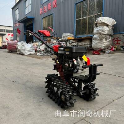 柴油电启动山地开荒耕种链轨微耕机 小型多功能菜园犁地除草机