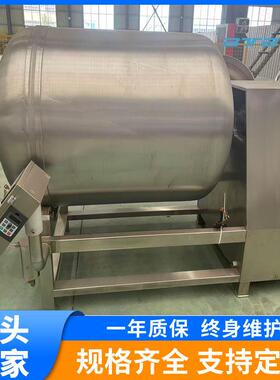 鱼肉制品嫩化设备  供酱咸菜猪排大型抽真空滚筒腌制滚揉机厂家