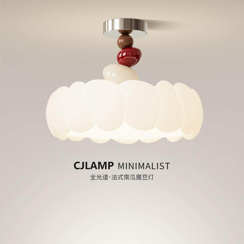 法式奶油风卧室灯全光谱护眼温馨浪漫创意个性南瓜魔豆儿童房灯具
