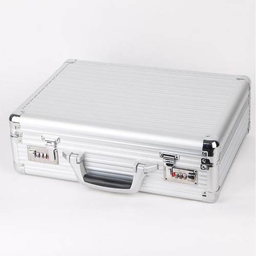 高档铝合金手提箱箱小设李箱公文箱包备工具现金箱行文件保险箱电