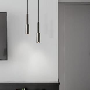 全铜床头吊灯卧室现代简约创意2023新款轻奢网红长线极简小吊灯具