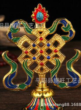 八吉祥摆件藏家教zjwz-10八宝七金珍宝装4寸八居饰鎏彩绘工艺