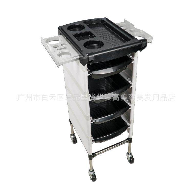 复古美发推车美发工具车发廊手推车理发店发型师专用的杠子车染烫