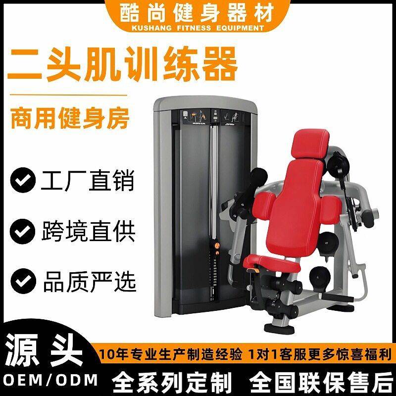 二头肌训练器健身房商用健身器材大全45度三头肌力量训练器械全套
