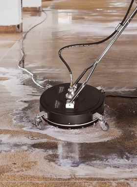 家直不锈钢高压洗地盘推LLM式洗地机18寸路手销面清洗器高压洗地