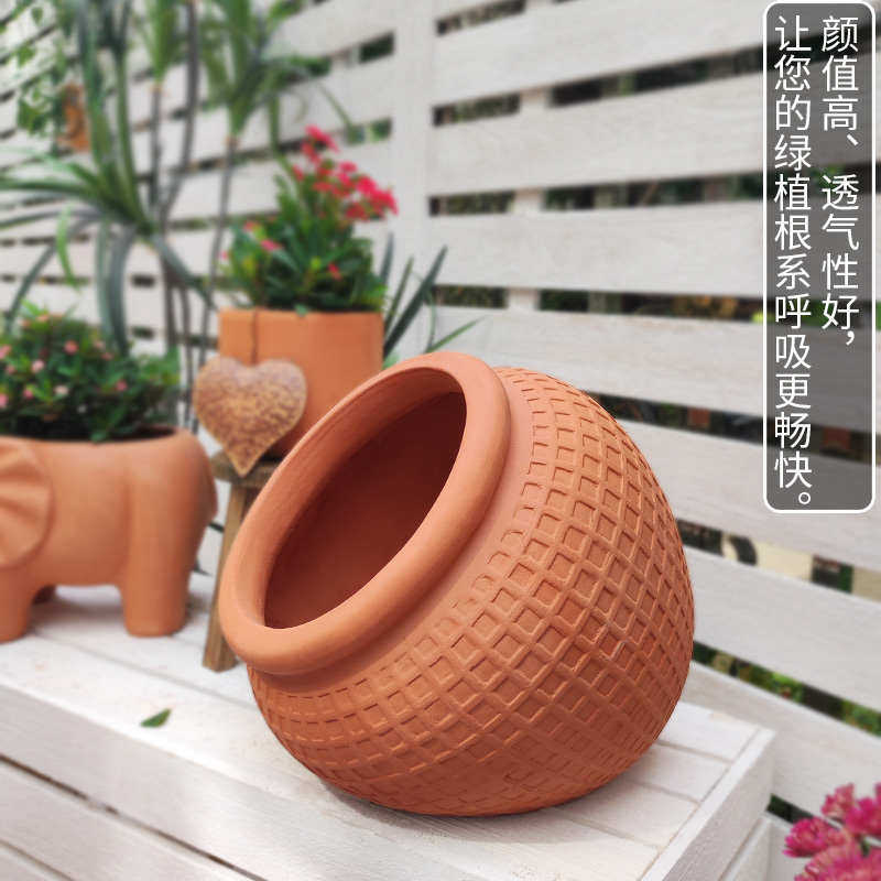特大号素烧红陶花盆多肉陶罐景观陈设落地大花盆吸水透气套盆包邮,鲜花速递/花卉仿真/绿植园艺,花盆,淘宝优惠券,粉丝福利购,淘宝优惠卷