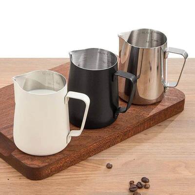 Coffee Milk Frothing Pitcher Jug 304 Stainless Steel With Sc