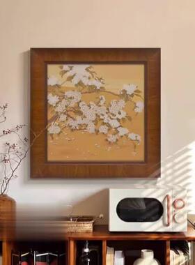 《花漾锦簇》中古风装饰画复古艺术花卉客厅挂画中国风餐厅壁画