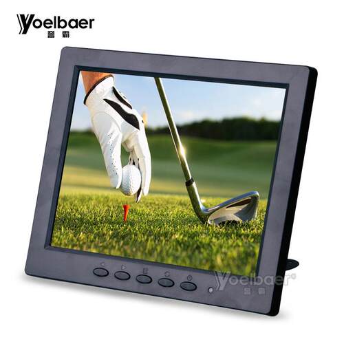 8寸示器VG显/AV/BNC三一显A示器高清电脑合YB-J800A监控小显屏