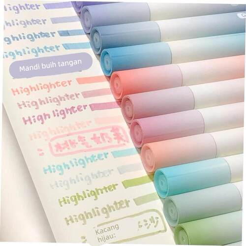 Color highlighter a set of 10 color marker pens荧光记号笔