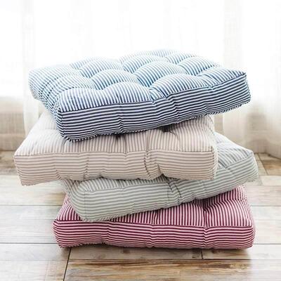Cotton linen cushion dining chair cushion tatami floor mat