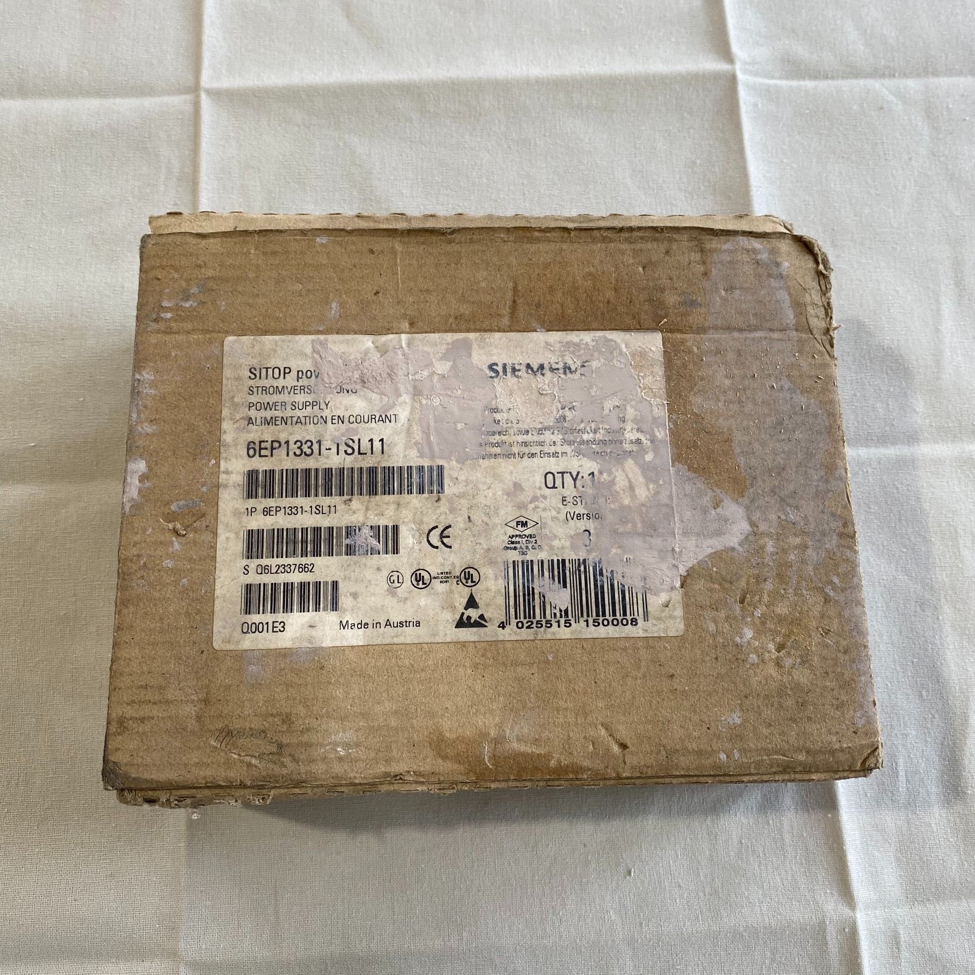 西门子模块6EP1331-1SL11数量1 单价650 现货