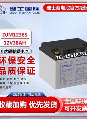 理士蓄电池DJM1238S阀控式12V38AH直流屏电厂光伏UPS/EPS应急电源