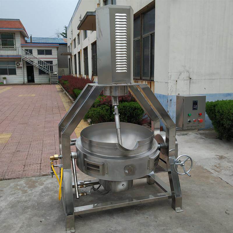 辣酱自动搅拌熬制设备电动商用炒糖机器工业大型加热煮花生糖锅