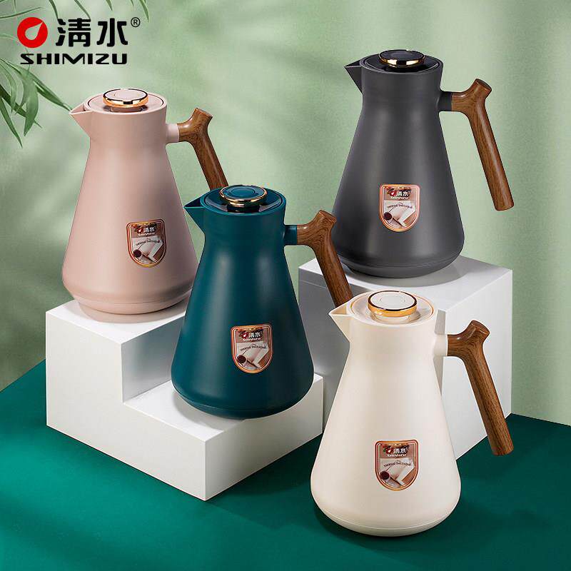 清水保温壶家用时尚玻璃内胆水壶办公室暖壶可携式儿童宿舍热水瓶