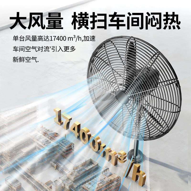 FS75A业风扇电风扇大风力大功率落用间地扇车用除甲醛商养殖工场