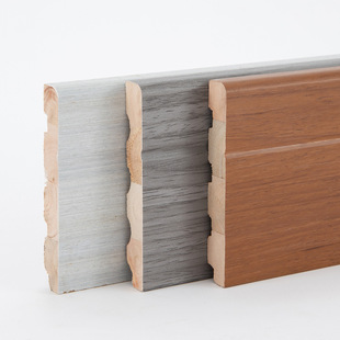 烤漆实木踢脚线木质地角贴脚线木地板8cm10公分6纯实木白色地脚线