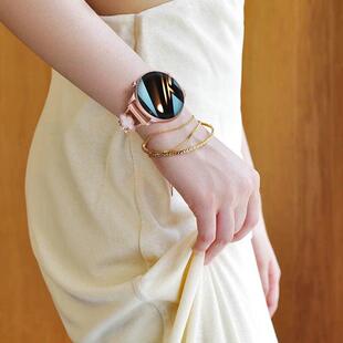 安卓ios手机通用智能手表女士蓝牙通话情侣运动手环 女神礼物