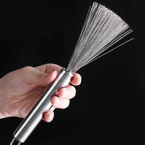 Stainless Steel Pot Brush for Home Use, Easy to Clean, Does