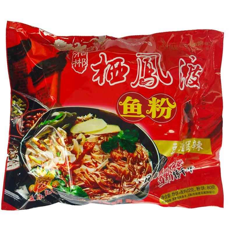 湘郴栖凤渡鱼粉湖南郴州人早餐宵夜米粉非油炸6袋装原味豆油猛辣