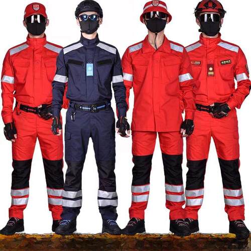 朗森凯春秋应急救援消防服教官保安作训服抢险训练作战工作服正品