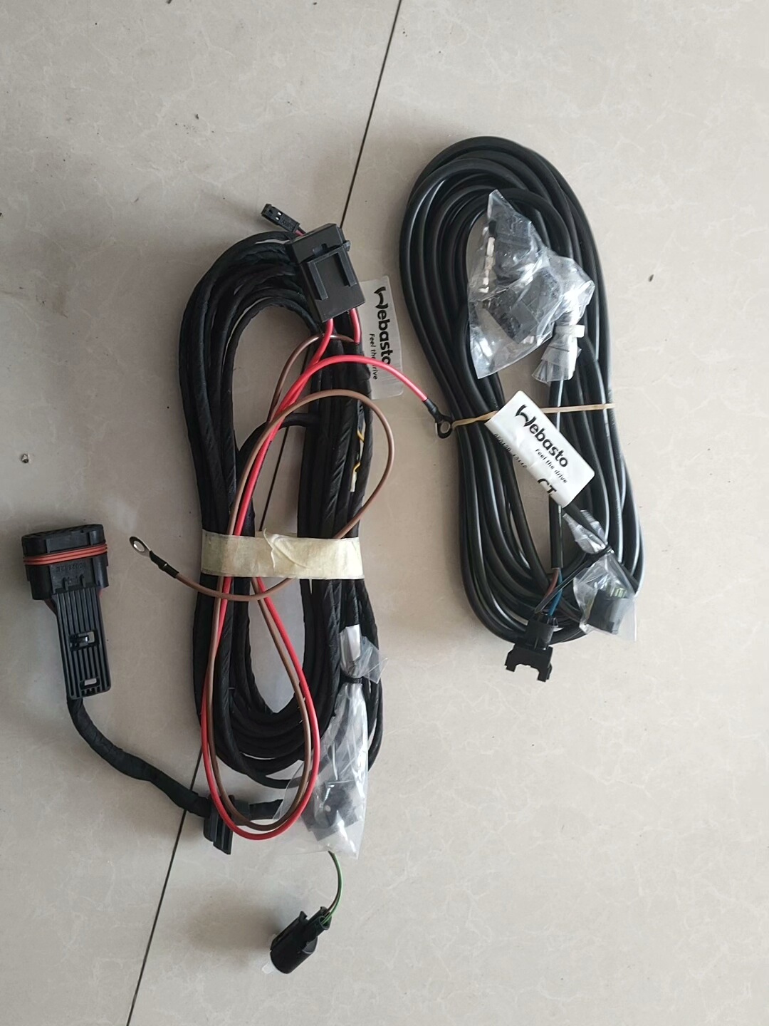 韦伯思通2000W柴暖原厂线。原装进口，线材做工非常讲究。