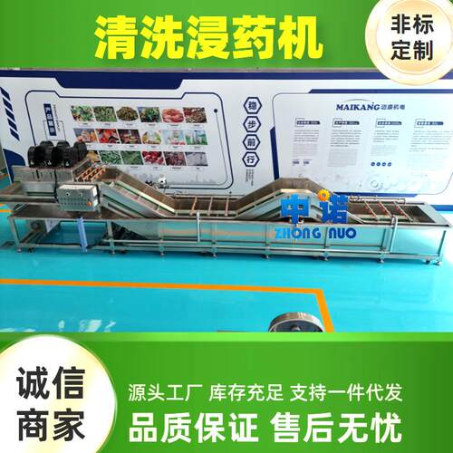 水果蔬菜清洗润药机 大型水果喷雾机 隧道式荔枝喷雾线大产量