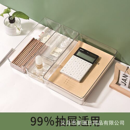 Drawer organizer partition box for vanity, cosmetic and lips