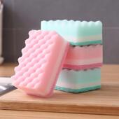 丝瓜抹布网状洗碗布刷锅海绵块不粘油洗碗棉10片装 易清洗多用途