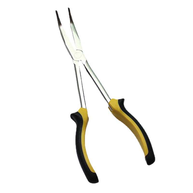 RTI摘钩钳弯嘴歪嘴加长取鱼钩27cm脱钩海钓碳钢带齿夹钩去钩工具