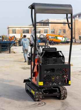 出俄罗斯小液压履HT08挖掘带式小型挖掘机HT口08农用工挖土挖沟程