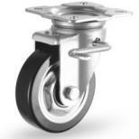 DCLC01 D220料0 CLC01 8寸双轴R承活动轮胶 单轮橡材脚轮