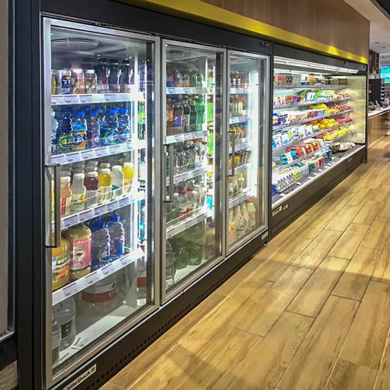 鸭新泽西商用小单门饮料酒制吧柜双门三门啤酒展示柜奶品展702示
