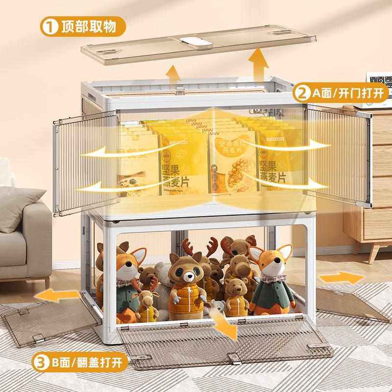 收纳箱折叠五开门学生书箱加厚大容量家用整理箱客厅双开门储物箱,收纳整理,收纳箱,淘宝优惠券,粉丝福利购,淘宝优惠卷